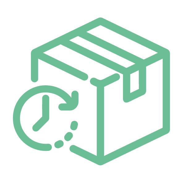 Pictogramme Greenlog, gain de temps